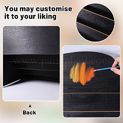 5-Tier Wood Display Riser Stands for Greeting Cards&nbsp;ODIS-WH0043-230B