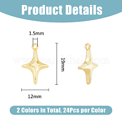 48Pcs 2 Colors Alloy Pendants&nbsp;FIND-DC0005-54