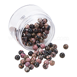 DIY Natural Rhodonite Bead Stretch Bracelet Making Kits&nbsp;DIY-CJ0001-21A