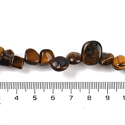 Natural Tiger Eye Nuggets Beads Strands&nbsp;G-B125-A08-01