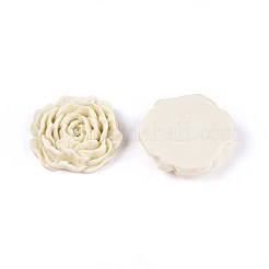 Flower Opaque Resin Cabochons&nbsp;CRES-T025-28C-03