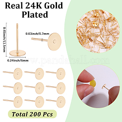 200Pcs 304 Stainless Steel Stud Earring Findings&nbsp;STAS-SC0021-56