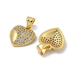 Brass Micro Pave Cubic Zirconia Pendants&nbsp;KK-N254-135E-G
