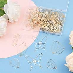 70Pcs 7 Styles Iron Open Back Bezel&nbsp;FIND-SC0019-88