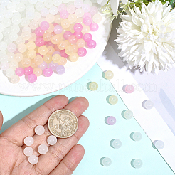 280Pcs Transparent Glass UV Reactive Beads&nbsp;DGLA-PA0001-10B