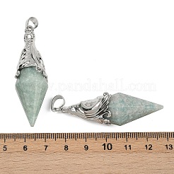 Natural Amazonite Faceted Bicone Big Pendants&nbsp;G-Z101-03P-07
