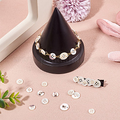 45Pcs 3 Styles 4-Holes Shell Buttons&nbsp;BUTT-TA0001-28