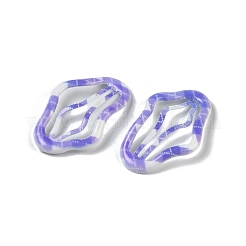 10Pcs 5 Colors Tartan Pattern Epoxy Resin Snap Hair Clip&nbsp;PHAR-P009-01J