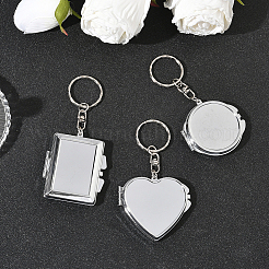 3Pcs 3 Styles Iron Keychains&nbsp;KEYC-SC0001-98P