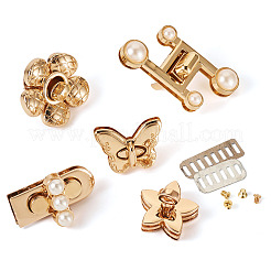 5Pcss 5 Styles Flower Alloy Purse Press Lock Sets&nbsp;FIND-TA0008-51