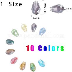 AB-Color Plated Glass Beads&nbsp;EGLA-NB0001-08