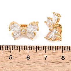 SHEGRACE Brass Micro Pave Clear Cubic Zirconia Twister Clasps&nbsp;XGRQ5K271-829G