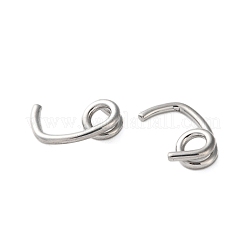 304 Stainless Steel Earring Finding&nbsp;STAS-L282-001P