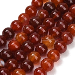 Natural Carnelian Beads Strands&nbsp;GG-CBA1CAF-A01-12mm