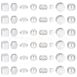 80Pcs 8 Styles Rack Plating Brass Round Spacer Beads&nbsp;KK-BBC0025-24