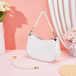 2Pcs Acrylic Imitation Pearl Round Beaded Bag Handles&nbsp;HJEW-PH02590