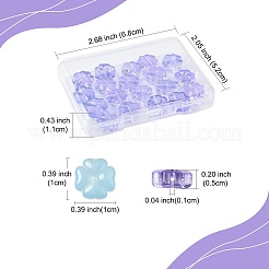 20Pcs Transparent Spray Painted Glass Beads&nbsp;GLAA-FS0002-40C