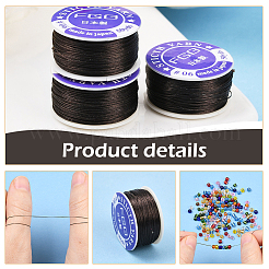 3 Rolls Special Coated Nylon Beading Threads for Seed Beads&nbsp;OCOR-PA0001-02A