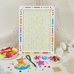 DIY Button Flowers Bouquet Photo Frame Kits&nbsp;DIY-WH20001-72C