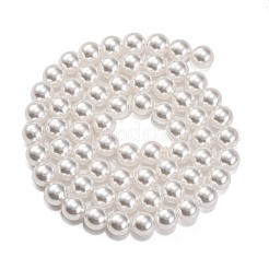 Baking Paint Pearlized Glass Pearl Round Bead Strands&nbsp;PEAR-H019-02B-04