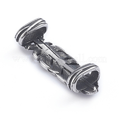 Retro 304 Stainless Steel Slide Charms/Slider Beads&nbsp;X-STAS-L243-009AS