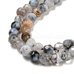 Natural Fire Crackle Agate Bead Strands&nbsp;X-G-R344-4mm-24