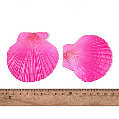 Spray Painted Natural Scallop Shell Big Pendants&nbsp;SSHEL-T017-14M