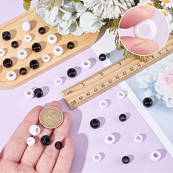 100Pcs 4 Styles Resin European Beads&nbsp;RESI-CP0001-14
