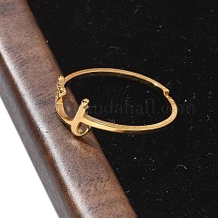 304 Stainless Steel Cuff Rings for Women&nbsp;RJEW-D285-01G-I