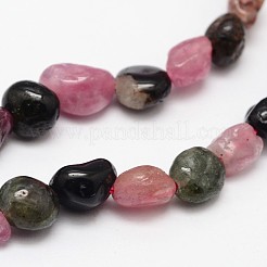 Nuggets Natural Multicolor Tourmaline Beads Strands&nbsp;X-G-N0164-06