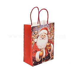 Christmas Paper Santa Claus Printed Tote Bags&nbsp;ABAG-P015-04A