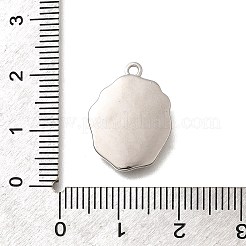 Brass Micro Pave Cubic Zirconia Pendants&nbsp;KK-Q035-16C-P