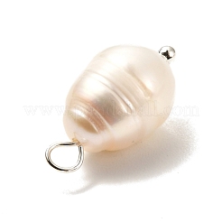 Natural Cultured Freshwater Pearl Pendants&nbsp;PALLOY-JF00942-02