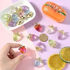 Transparent Acrylic with Alloy Pendants&nbsp;TACR-YW0003-14A