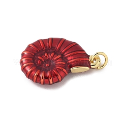 Brass Enamel Pendants&nbsp;KK-C110-27G-03