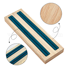 2-Slot Wood Ring Displays&nbsp;RDIS-WH0002-18B