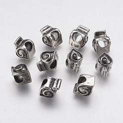 304 Stainless Steel European Beads Enamel Settings&nbsp;LS-STAS-J022-090AS