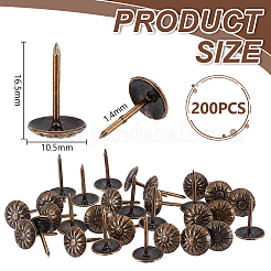 200Pcs Iron Drawing Pins&nbsp;AJEW-UN0005-31