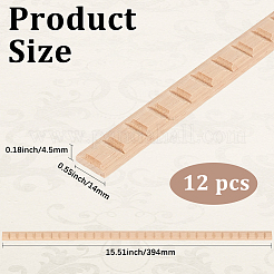 Wood Carving Waistline Edge Strips for Living Room Background Wall Decorative&nbsp;AJEW-GF0013-86B