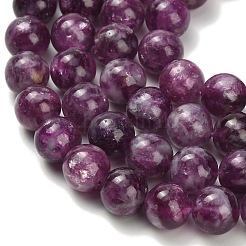 Natural Lepidolite Beads Strands&nbsp;G-L634-B01-8mm