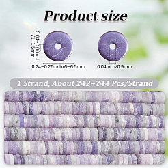 1 Strand Natural Lepidolite/Purple Mica Stone Beads Strands&nbsp;G-PA0001-48