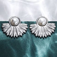 304 Stainless Steel Stud Earrings&nbsp;EJEW-B108-14P