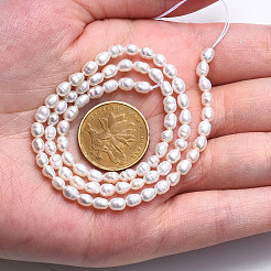 Natural Cultured Freshwater Pearl Beads Strands&nbsp;PEAR-N012-03B