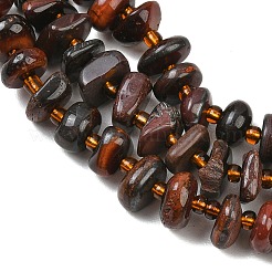 Dyed Natural Red Tiger Eye Beads Strands&nbsp;GG-CBA3A44-B14-01