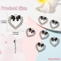 Alloy Enamel with Rhinestone Pendants&nbsp;FIND-FZC0005-007P-05