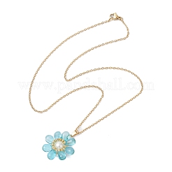Glass & Glass Pearl Beads Pendants Necklaces for Women&nbsp;NJEW-MZ00106-04