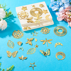 38Pcs 19 Styles Iron Pendants&nbsp;IFIN-TA00001-78