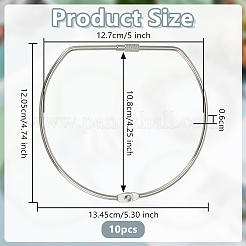 Iron Loose Leaf Book Binder Hinged Rings&nbsp;DIY-WH0723-097P
