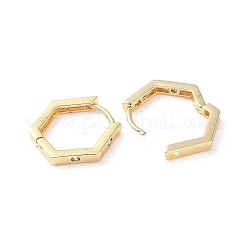 Brass Micro Pave Cubic Zirconia Hoop Earrings&nbsp;EJEW-P259-12G