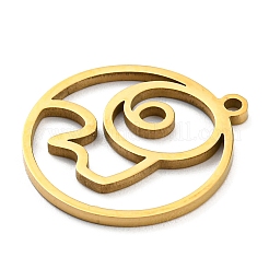 304 Stainless Steel Pendants&nbsp;STAS-Z043-01J